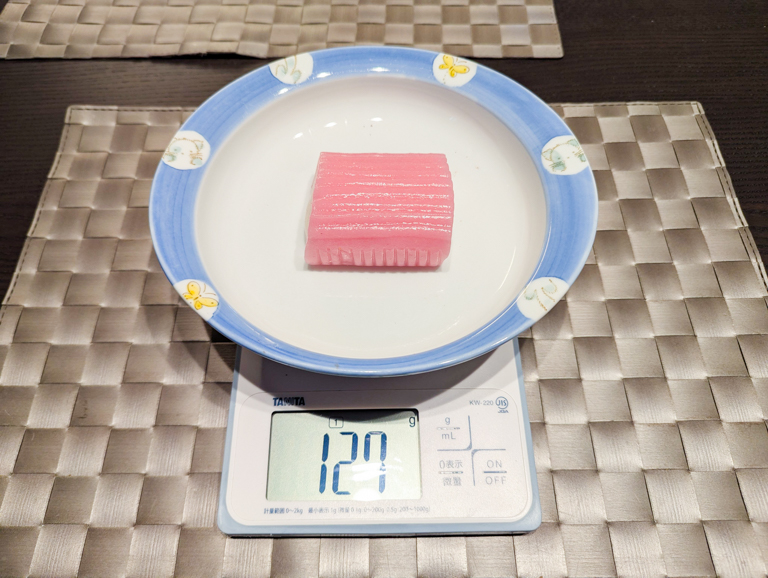 ヤマザキのすあまの重さ127g