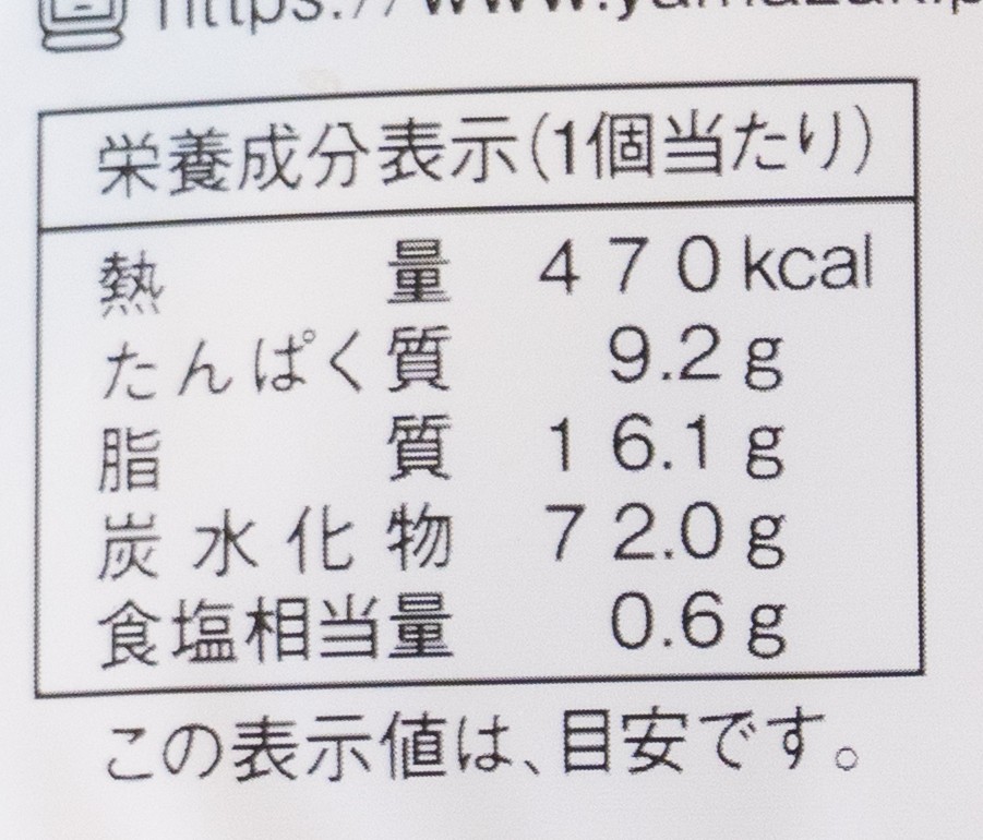 大きなメロンパン(エッセルスーパーカップ超バニラ風味)の栄養成分表示