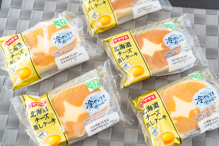 ヤマザキの北海道チーズ蒸しケーキを大人買い