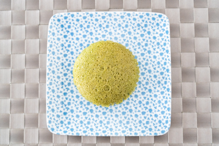 木村屋のジャンボむしケーキ宇治抹茶の俯瞰写真